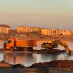 Очистка бухты Бертыс в Балхаше от донных отложений